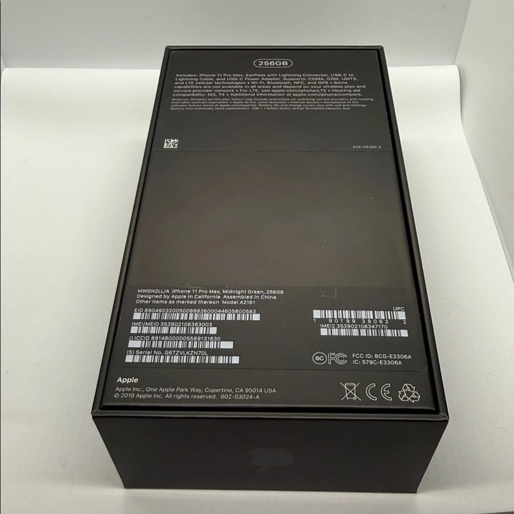 BOX ONLY Apple iPhone 11 Pro Max - Midnight Green Finish